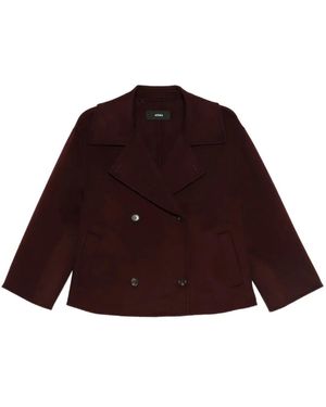 Arma Manila Double-Breasted Wool Jacket - Red