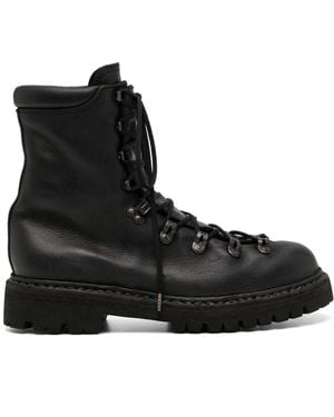 Guidi Lace Up Boots - Black