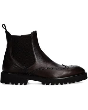 Baldinini Brogue-Detail Chelsea Boots - Black