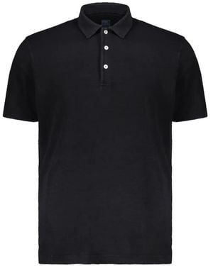 Fedeli Short-Sleeve Polo Shirt - Black
