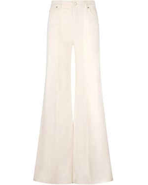 Liu Jo High-Rise Flared Jeans - Natural