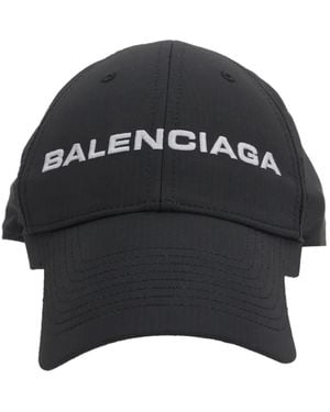 Balenciaga Gorra con logo bordado - Negro