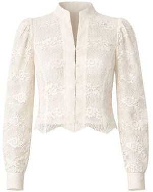 Twinset Macramé-Lace Jacket - White