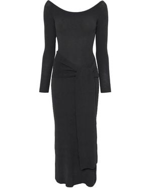 AYA MUSE Gestricktes Maxikleid - Schwarz