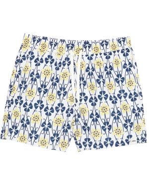 Altea Floral-Print Swim Shorts - White