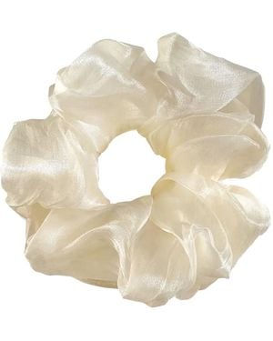 Anissa Kermiche Organza Scrunchie - Natural