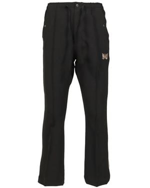 Needles Logo-Embroidered Track Pants - Black