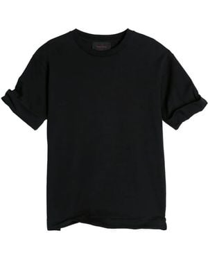 Simone Rocha Fitted Wired Turn-Up T-Shirt - Black