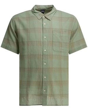 Patagonia A/C Check-Pattern Seersucker Shirt - Green