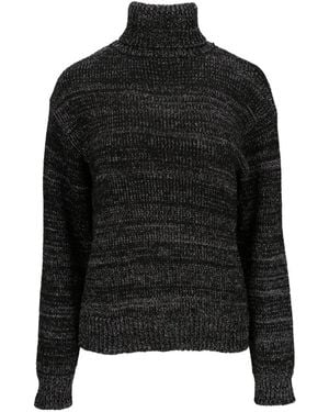 Joe's Jeans Roll-Neck Marl-Knit Knitwear - Black