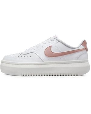 Nike Court Vision Alta Lace-Up Trainers - White