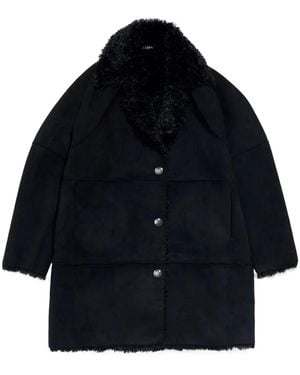 Bimba Y Lola Mantel Aus Faux-Wildleder - Blau