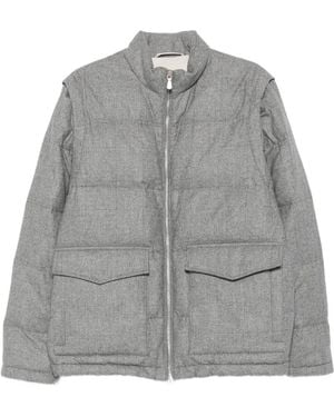 Eleventy Plumífero Con Bolsillo De Solapa - Gris