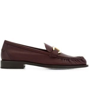 Ferragamo Gancini Ornament Moccasins - Brown