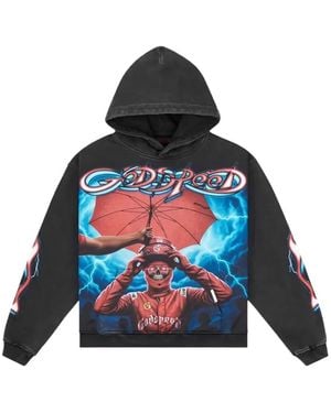 Godspeed Supreme Reign Graphic-Print Hoodie - Blue