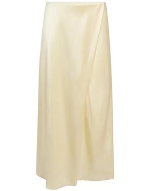 KHAITE Demi Midi Skirt - White