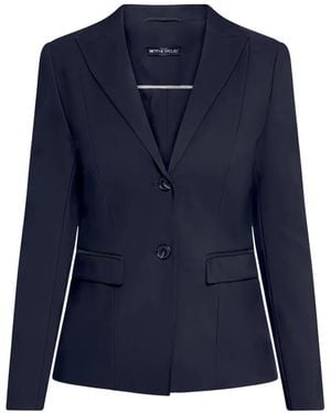 Betty Barclay Notched-Lapels Single-Breasted Blazer - Blue