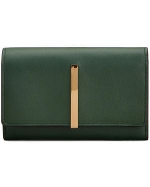 Tod's Bar Tri-Fold Wallet - Green
