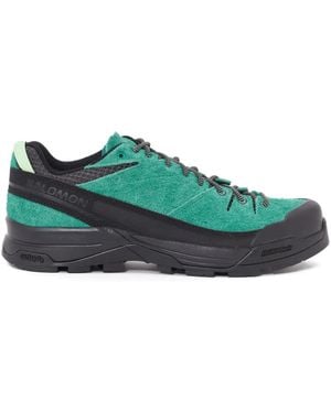 Salomon X-alp Suede Lace-up Sneakers - グリーン