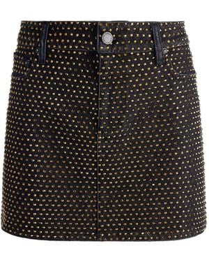 Alice + Olivia Joss Denim Skirt - Black