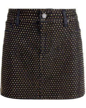 Alice + Olivia Joss Denim Rok - Zwart