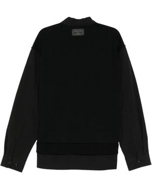 Undercover Panelled Flap-Pocket Shirt - Black