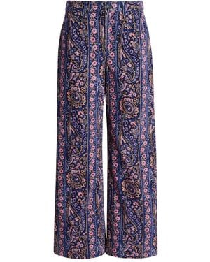 Cinq À Sept Betsey Hose mit Paisley-Print - Blau