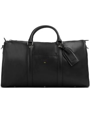 Doucal's Top-Handle Leather Holdall - Black