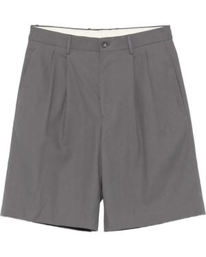 Tagliatore Pleated Shorts - Grey