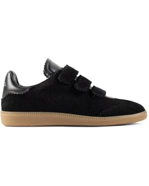 Isabel Marant Beth Touch-Strap Sneakers - Black