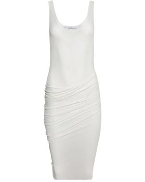 Alex Perry Ruched Midi Dress - White