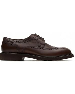 Lottusse Baltimore Brogue-Detail Derby Shoes - Brown