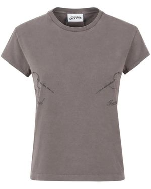 Jean Paul Gaultier Graphic Embroidered Baby T-Shirt - Grey