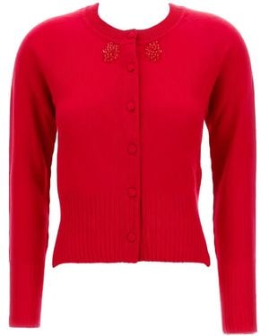 Simone Rocha Verfraaid Vest - Rood