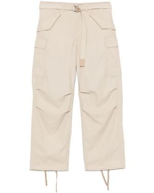 Sacai Cotton Cargo Trousers - Natural