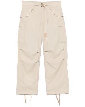 Sacai ベルテッド パンツ - ナチュラル