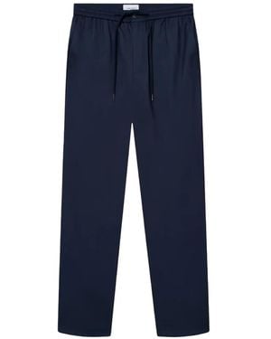 Les Deux Como Tapered Drawstring Trousers - Blue