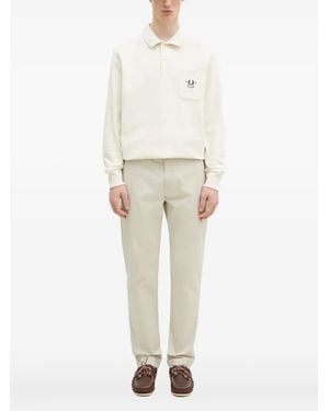 Fred Perry エンブロイダリーポケット ポロシャツ - ナチュラル