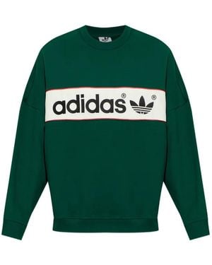 adidas Sudadera Adisignature Ny Con Cuello Redondo - Verde