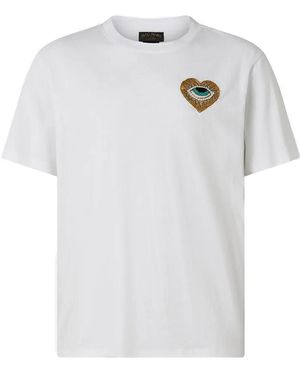 CAMILLA Amulets And Alchemy Crew-Neck Beaded T-Shirt - White