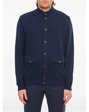 Fay Trainingsjack Met Hoge Hals - Blauw