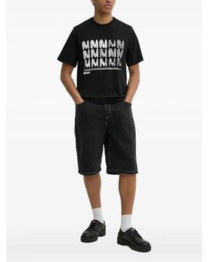 MSGM Graphic-Print T-Shirt - Black