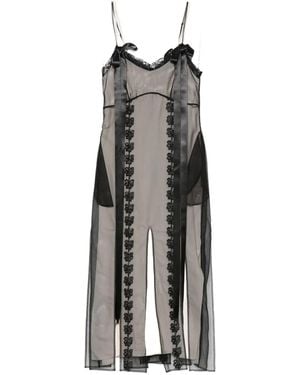 Simone Rocha Multi-Split Maxi Dress - Gray