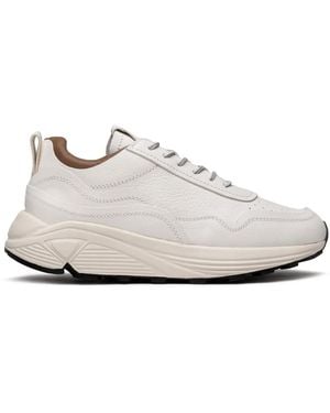 Buttero Vinci Leather Trainers - White