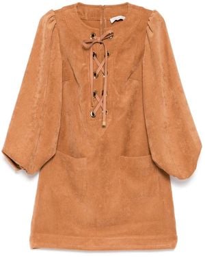Zimmermann Illuminate Cord Dress - Orange