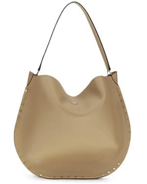 Isabel Marant Oskan Leather Shoulder Bag - Natural