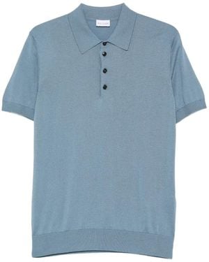 Pal Zileri Short-Sleeve Polo Shirt - Blue
