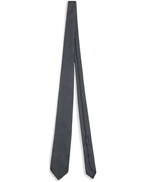 Brioni Herringbone Tie - White