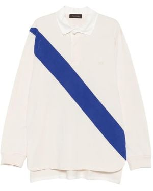 Wales Bonner Prism Diagonal-Stripe Polo Shirt - Blue