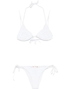 Ermanno Scervino Broderie-Anglaise Bikini - White